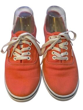 Vans Pink Salmon Coral Canvas Sneakers